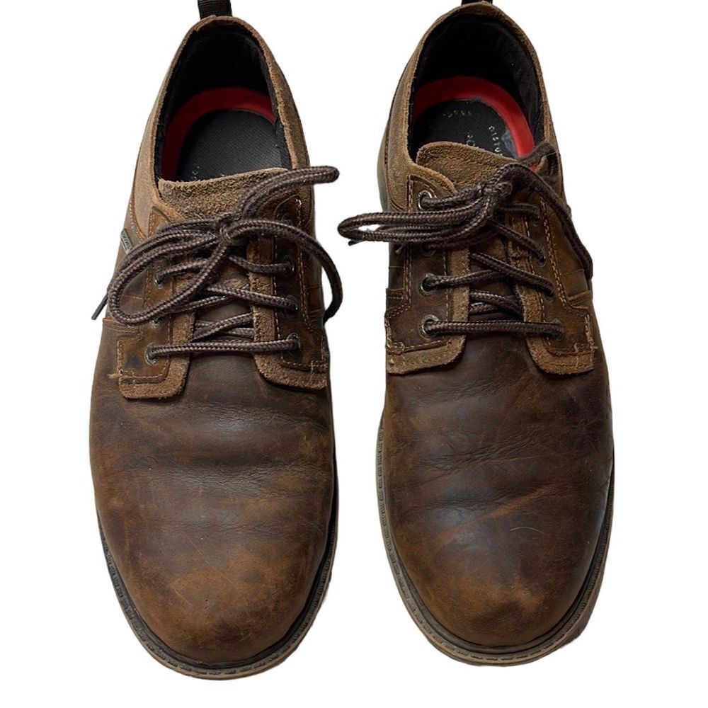 Rockport Hydro-Sheild Waterproof Rugged Bucks II Leather Oxfords. Size 10.